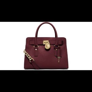 Michael Kors Hamilton Bag (large) Merlot